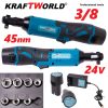 Акумулаторна Ударна Тресчотка 3/8“ 24V KRAFT WORLD