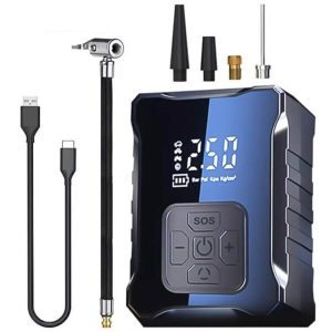2 в 1 Компресор с LED Екран и Преносима Батерия Power Bank 4000 mAh