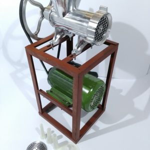 Алуминиева Месомелачка с Електромотор 1500W и Стойка