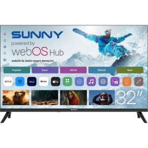 Телевизор Sunny SN32HMLN-W02S, 32″, Smart, WebOS, DVB-T2/C/S2