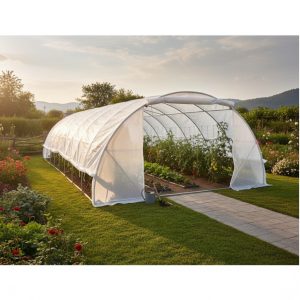 Тунелна Оранжерия 800x400x200cm 2 Врати 16 Прозореца MAXI ДВОР И ГРАДИНА Оранжерия